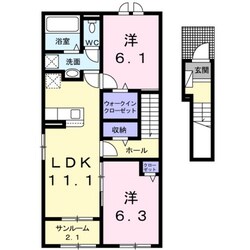 イルクオーレⅠの物件間取画像